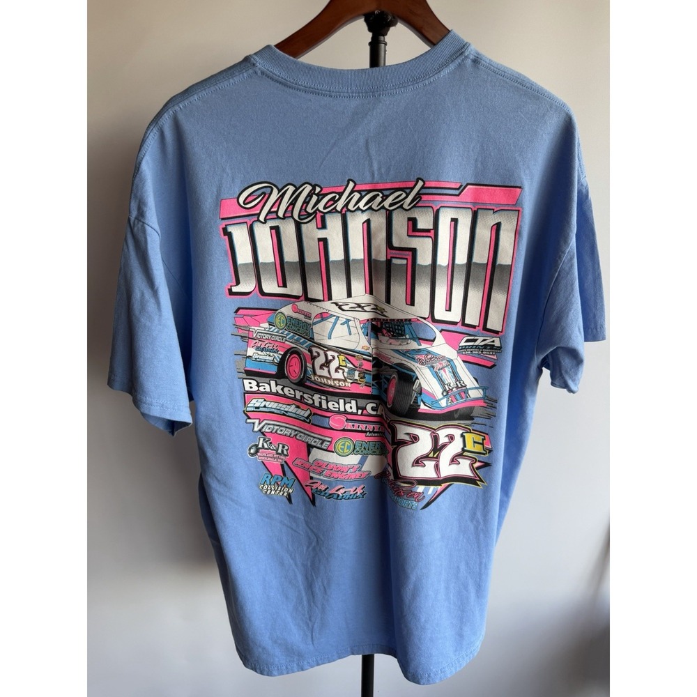 Michael Johnson Racing Speedway Shirt Adult Xl Bakersfield Speedway